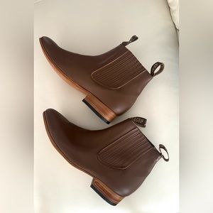 Chelsea western boot full leather upper and leather soles size 12 US.